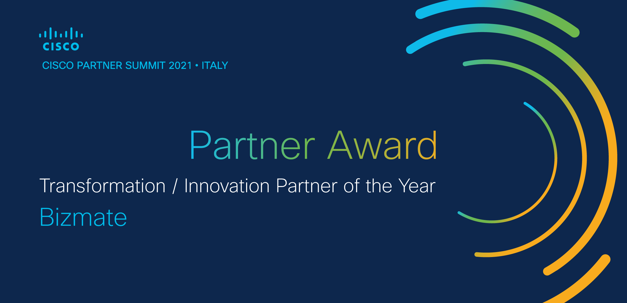 Bizmate: Cisco Transformation / Innovation Partner of the Year